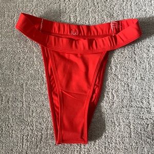 NWT [Minimale Animale] High Waisted Red Bikini Bottom Small